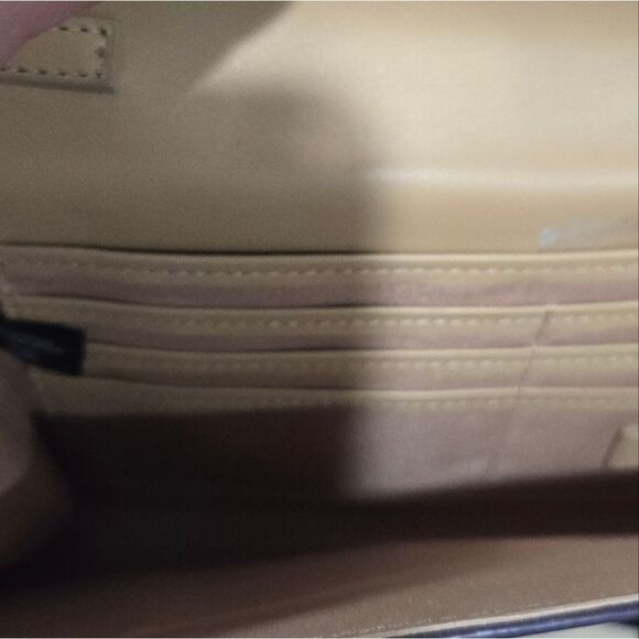 🐢 Nordstrom Curved Day Clutch Burgundy - Picture 7 of 14